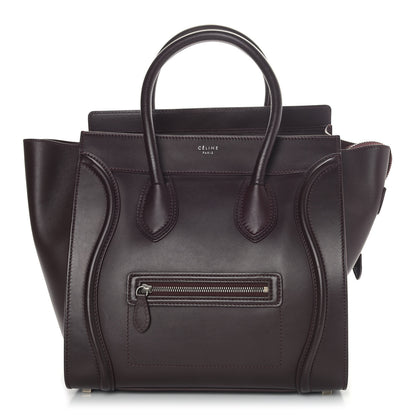 Celine Smooth Calfskin Mini Luggage Burgundy 1 of 11