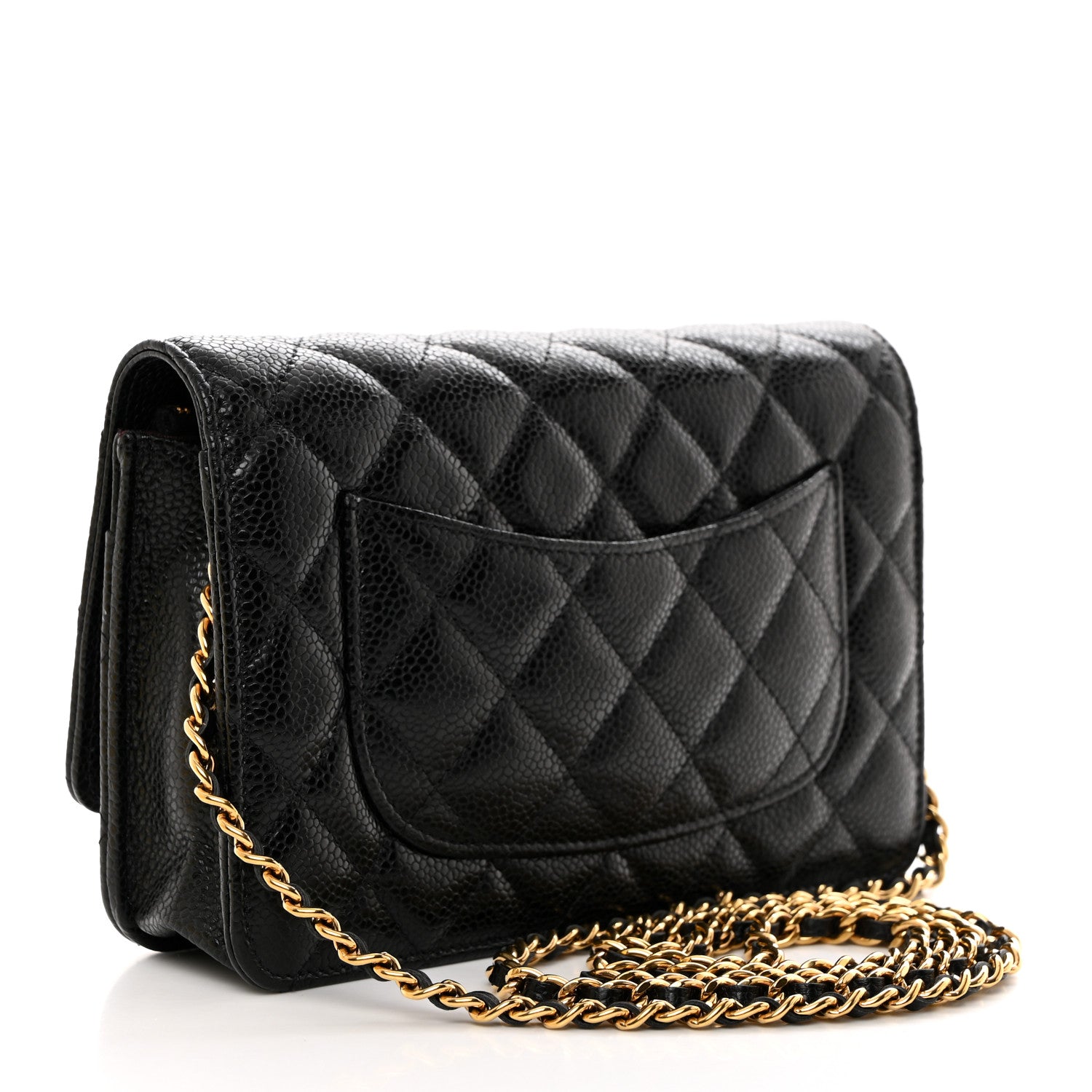 Chanel Caviar Quilted Wallet on Chain WOC Black 2 of 11