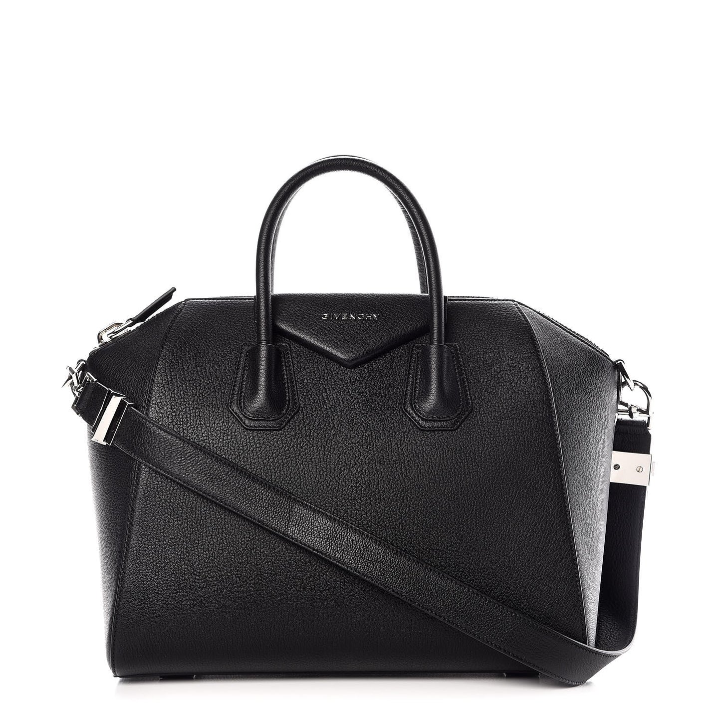 Sugar Goatskin Medium Antigona Black