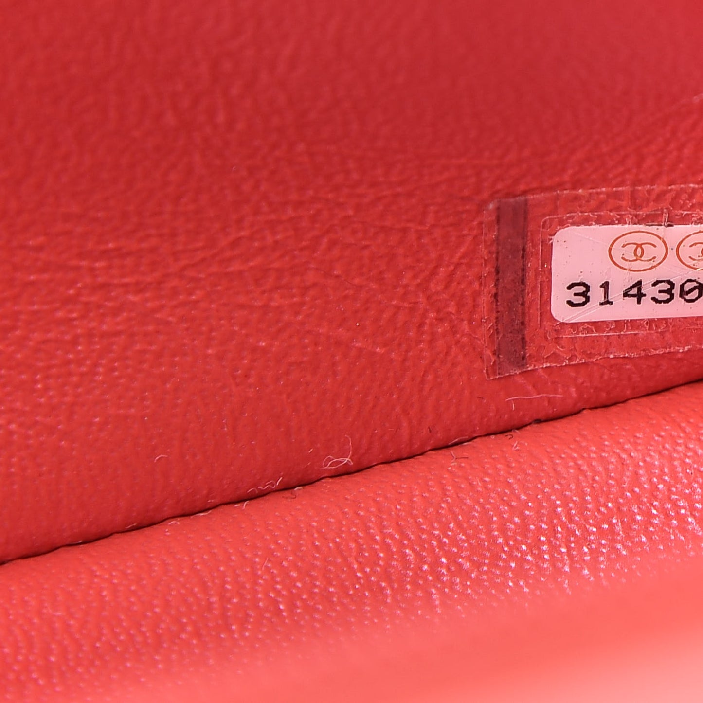 Iridescent Lambskin Quilted Mini Top Handle Rectangular Flap Red