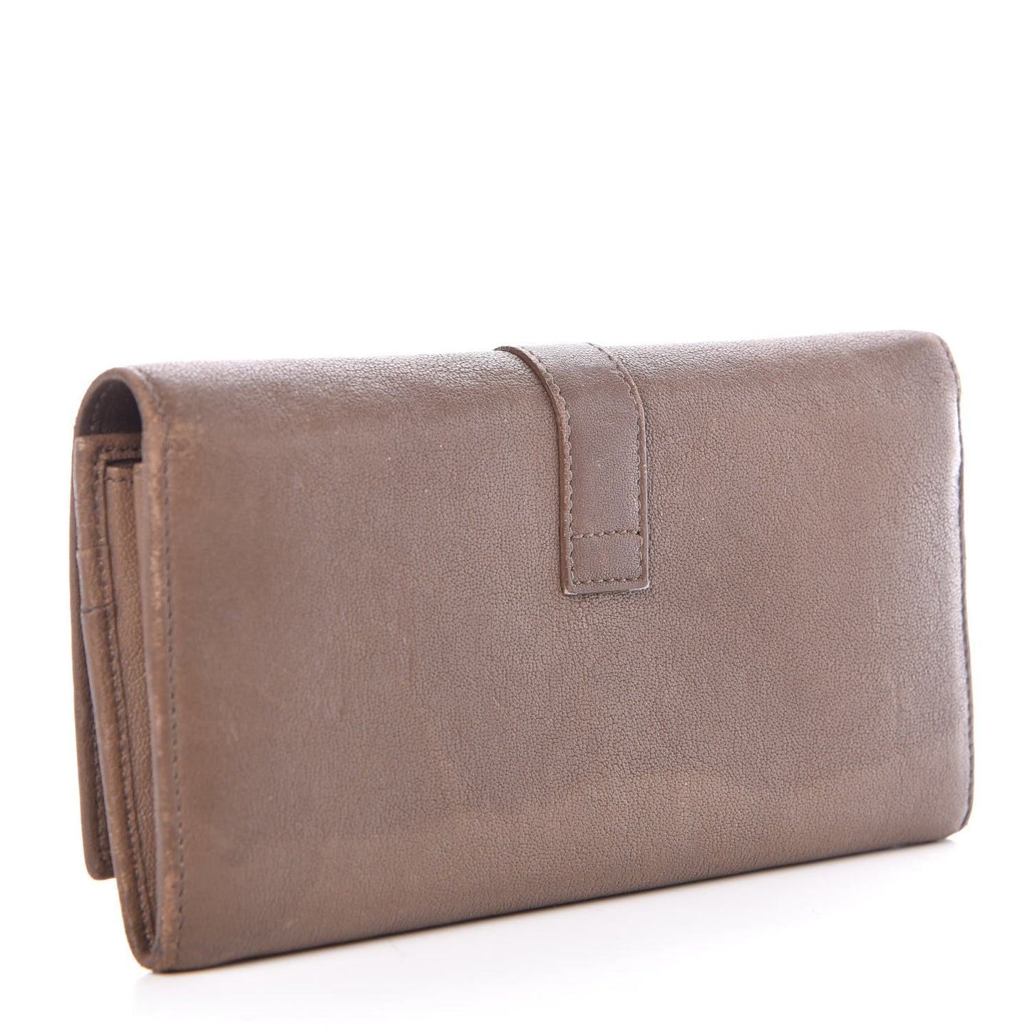 Calfskin Classic Y Ligne Wallet Light Brown