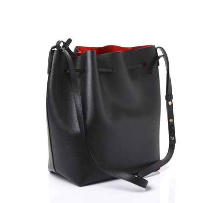 Mansur Gavriel Saffiano Bucket Bag Black Flamma 2 of 11