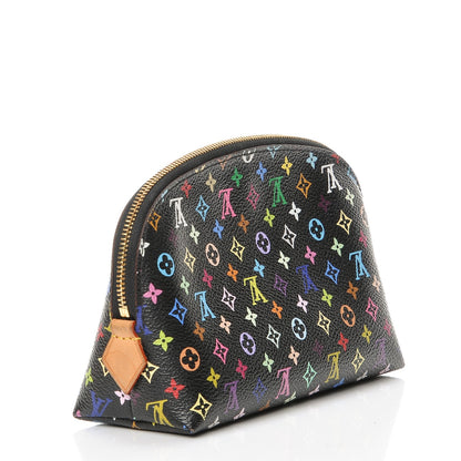 Louis Vuitton Monogram Multicolor Cosmetic Pouch Black Grenade 3 of 8