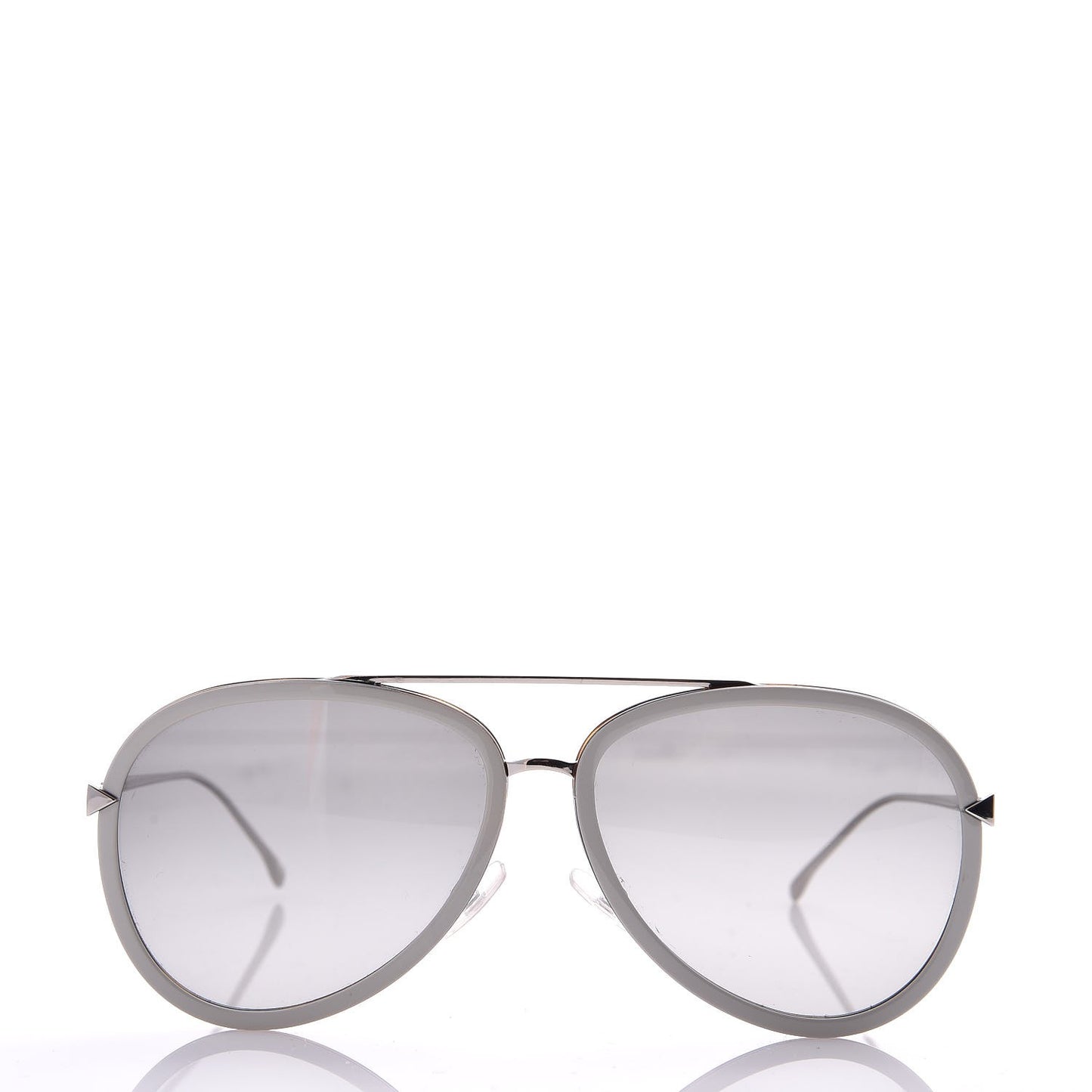 Metal Aviator Sunglasses FF0155/S White