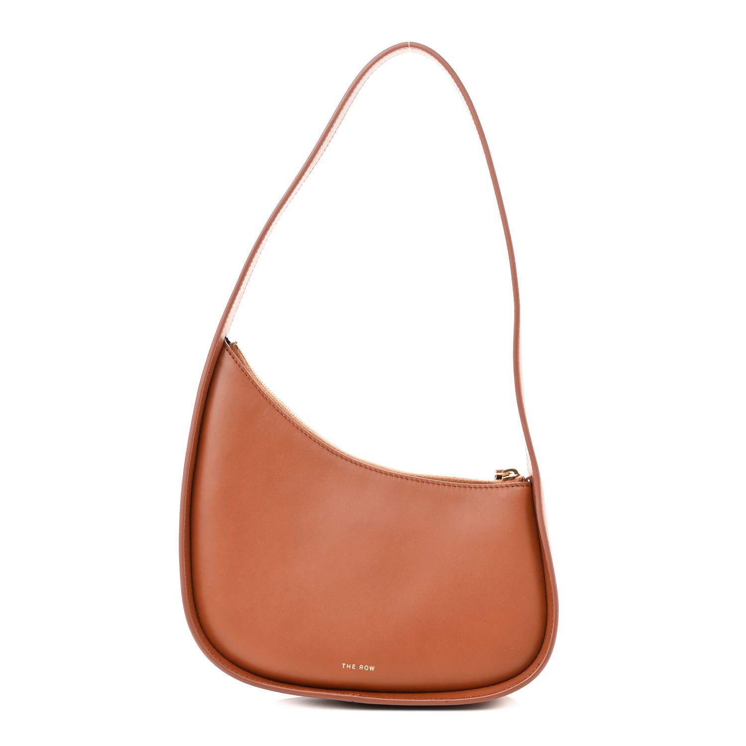 The Row Smooth Calfskin Half Moon Shoulder Bag Twany 1 of 10