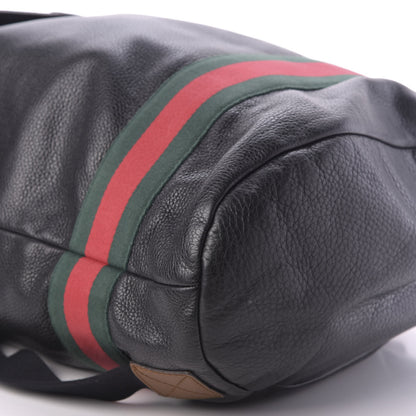 Gucci Calfskin Signature Web Backpack Black 5 of 16