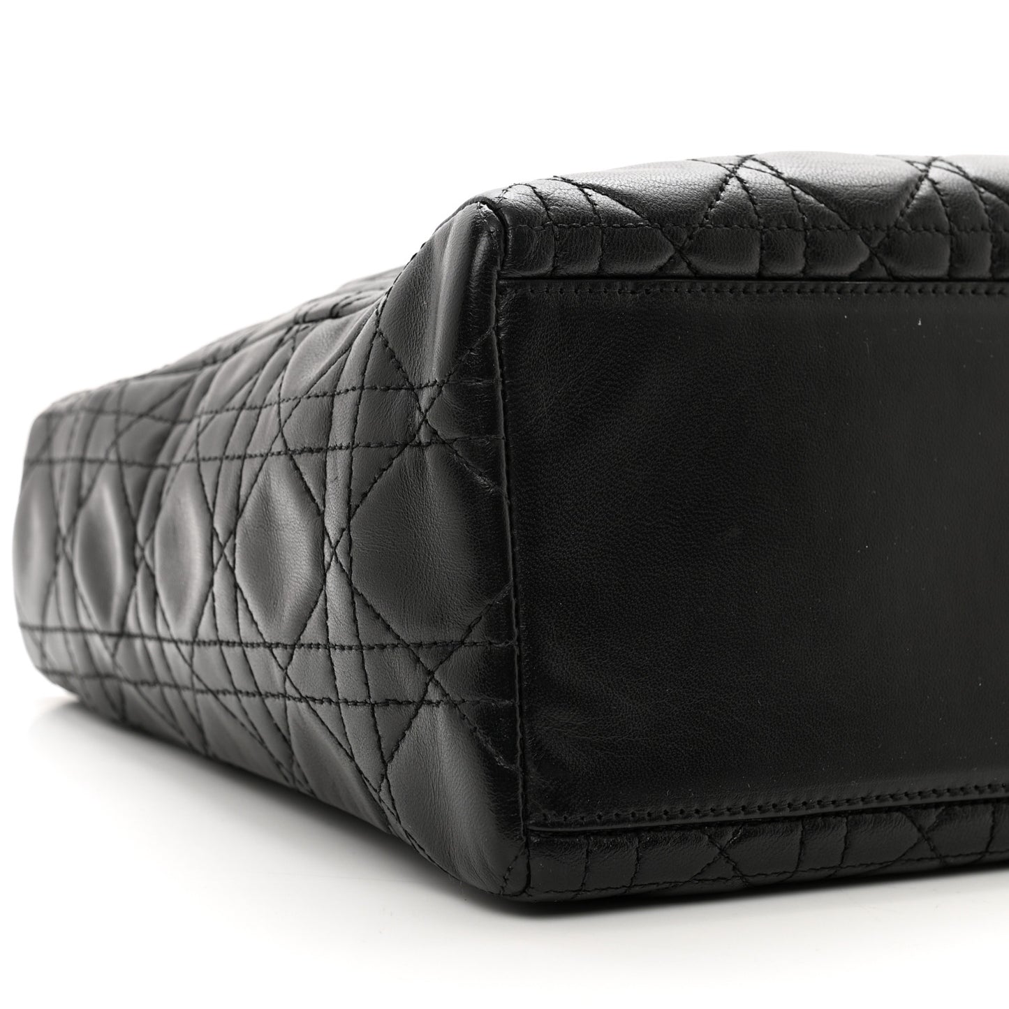 Lambskin Cannage Medium Lady Dior Black