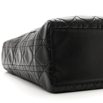 Christian Dior Lambskin Cannage Medium Lady Dior Black 8 of 11