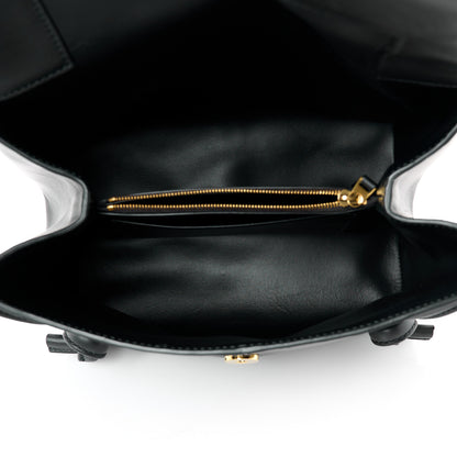 Bottega Veneta Calfskin Small Falcon Shoulder Bag Black 5 of 11