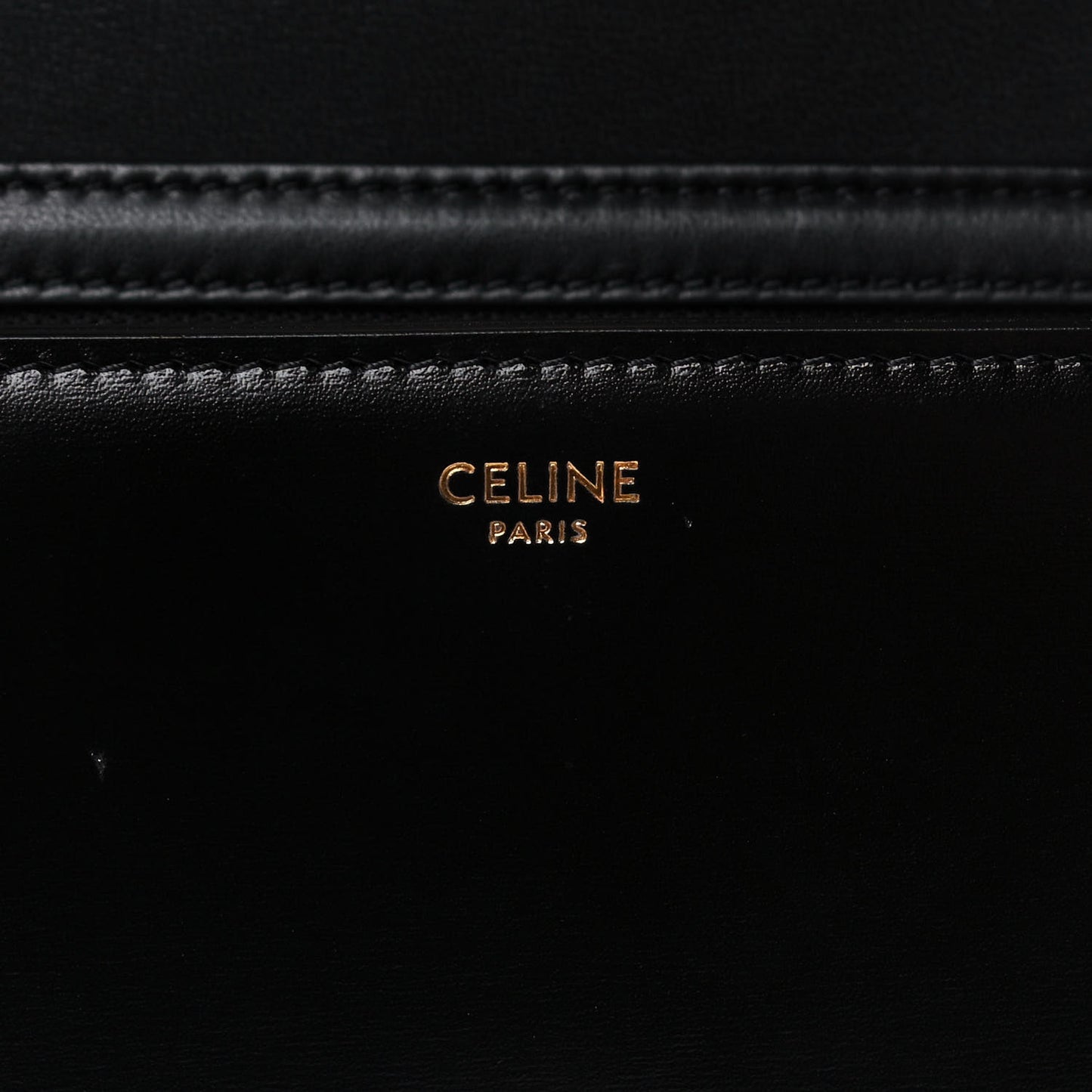 Shiny Calfskin Small Triomphe Black