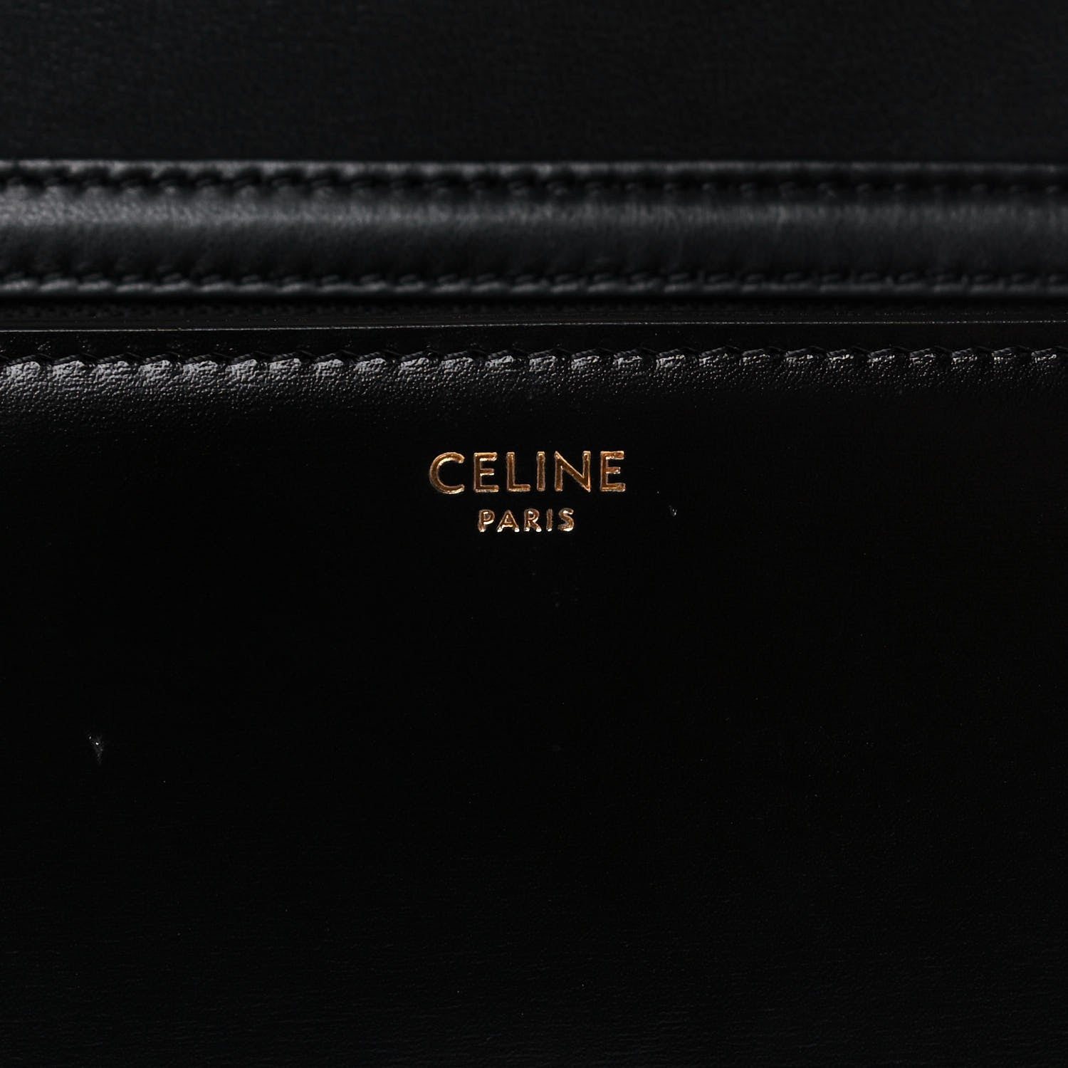 Celine Shiny Calfskin Small Triomphe Black 6 of 15