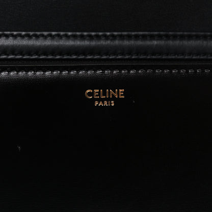 Celine Shiny Calfskin Small Triomphe Black 6 of 15
