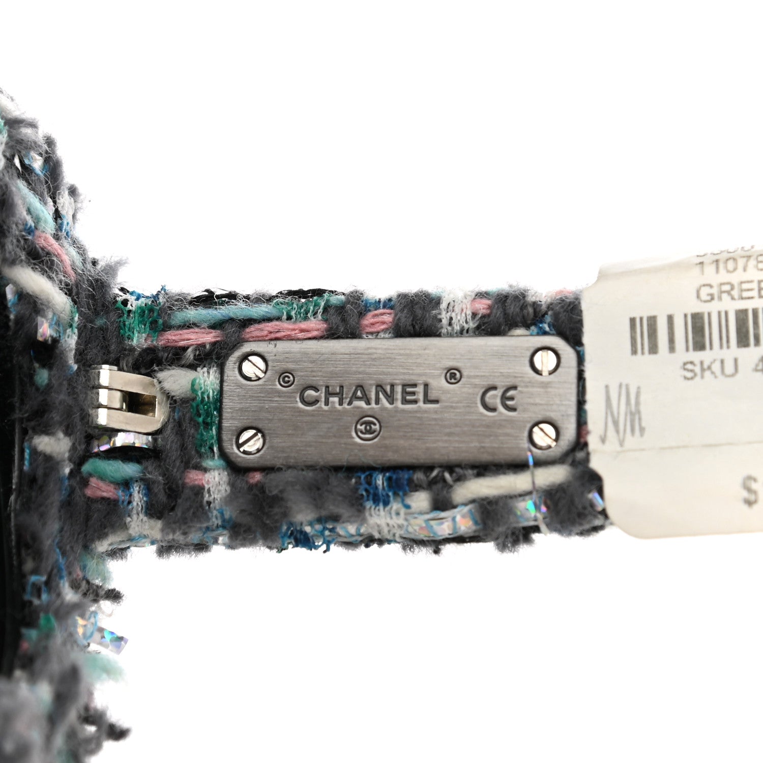 Chanel Tweed Sunglasses 71085 Blue Multicolor 12 of 14