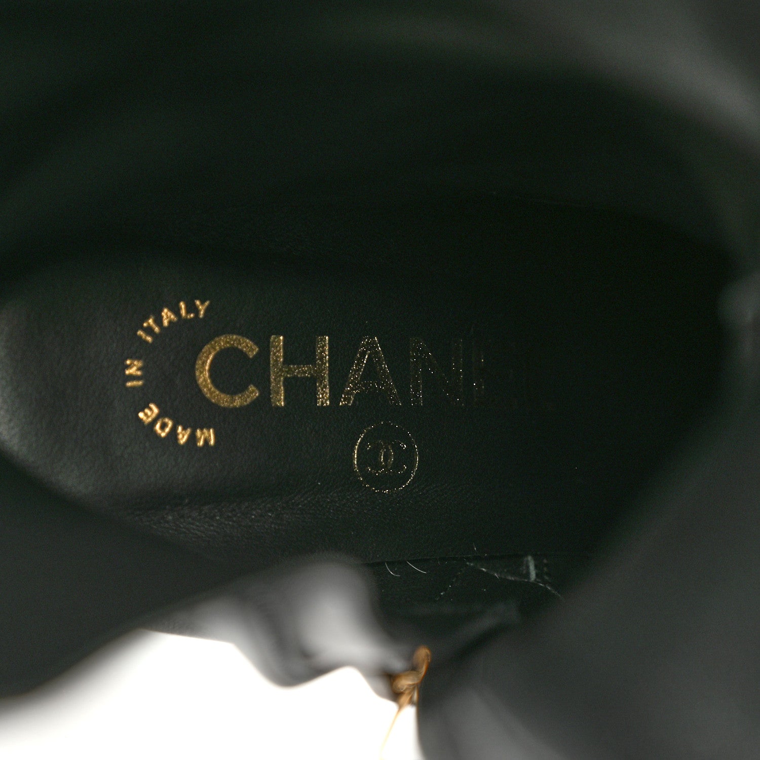 Chanel Lambskin High Boots 37 Black 7 of 11