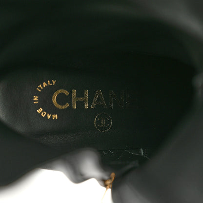 Chanel Lambskin High Boots 37 Black 7 of 11