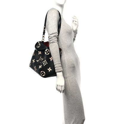Louis Vuitton Empreinte Monogram Giant Neonoe MM Black Beige 2 of 12