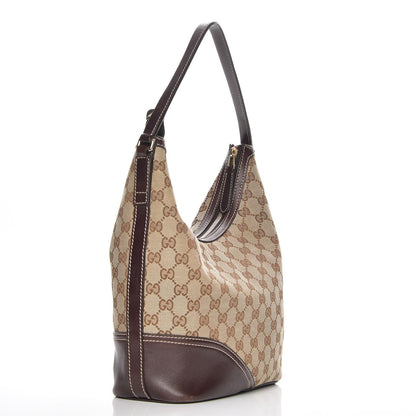 Gucci Monogram Medium Britt Hobo Dark Brown 3 of 10