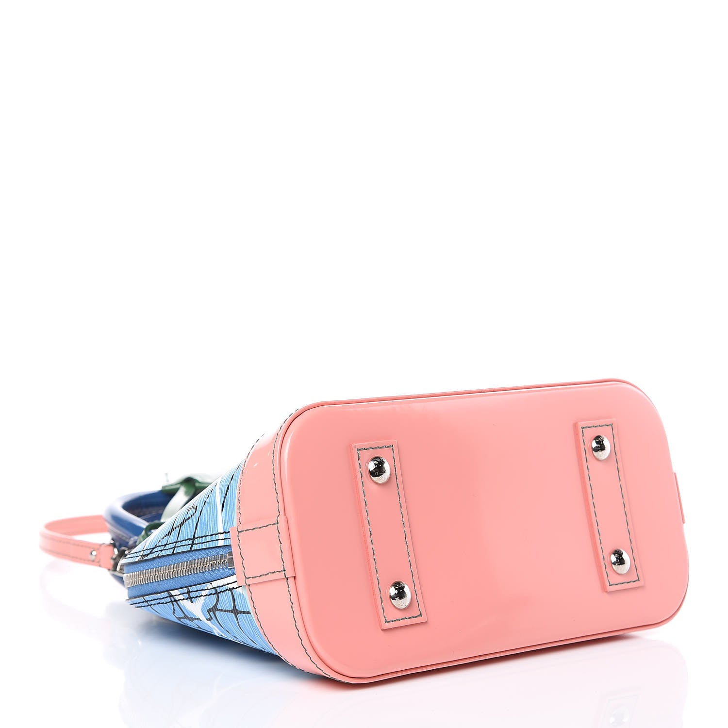 Louis Vuitton Epi Alma BB Aqua 4 of 9