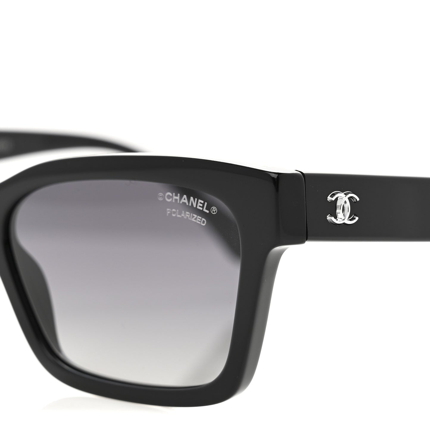 Acetate Polarized Square Sunglasses 5417 Black