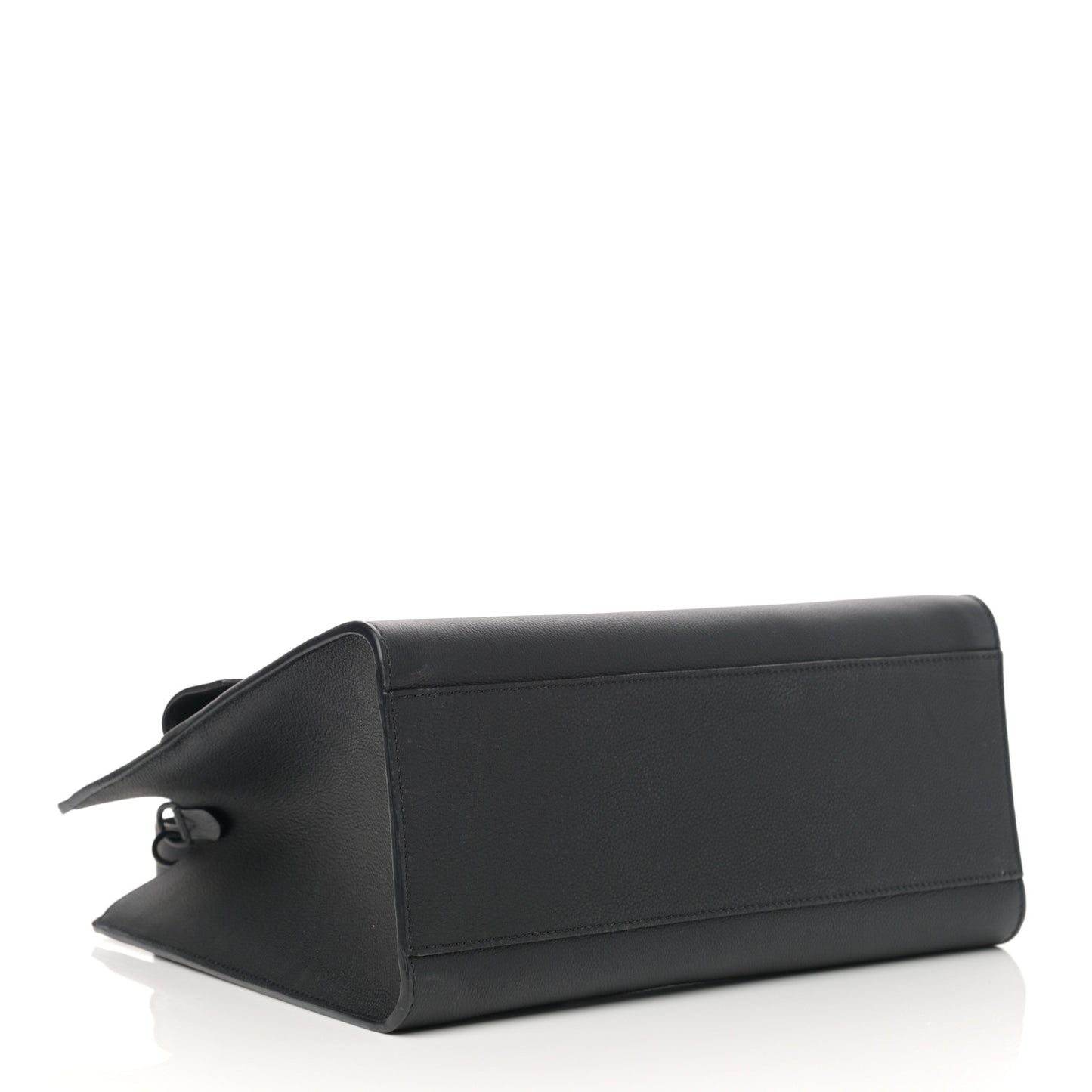 Soft Calfskin Lockme Tote MM Black