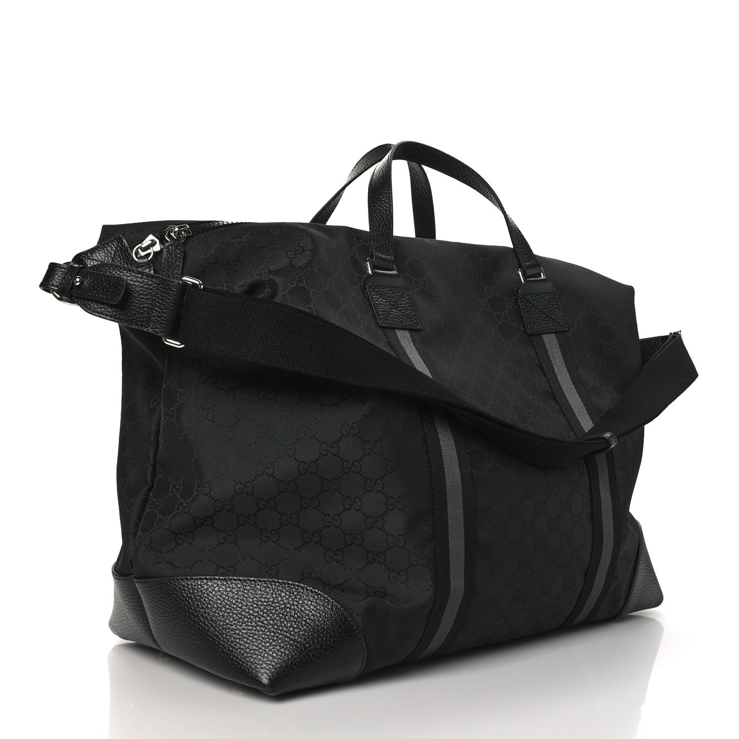 Gucci Nylon Monogram XL Duffle Bag Black 3 of 11