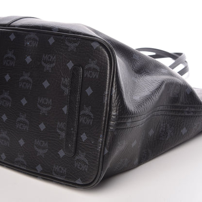 MCM Visetos Large Liz Reversible Shopper Tote Black 28 of 35