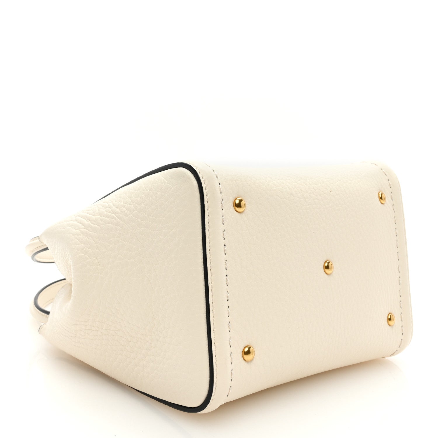 Valentino Garavani Soft Grainy Calfskin Alltime Small Handbag Ivory 4 of 8