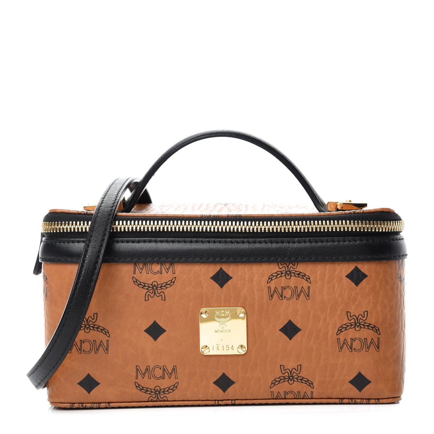 Visetos Vanity Case Cognac Black