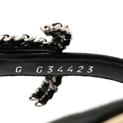 Chanel Lambskin CC Chain Thong Sandals 35.5 Black 8 of 10