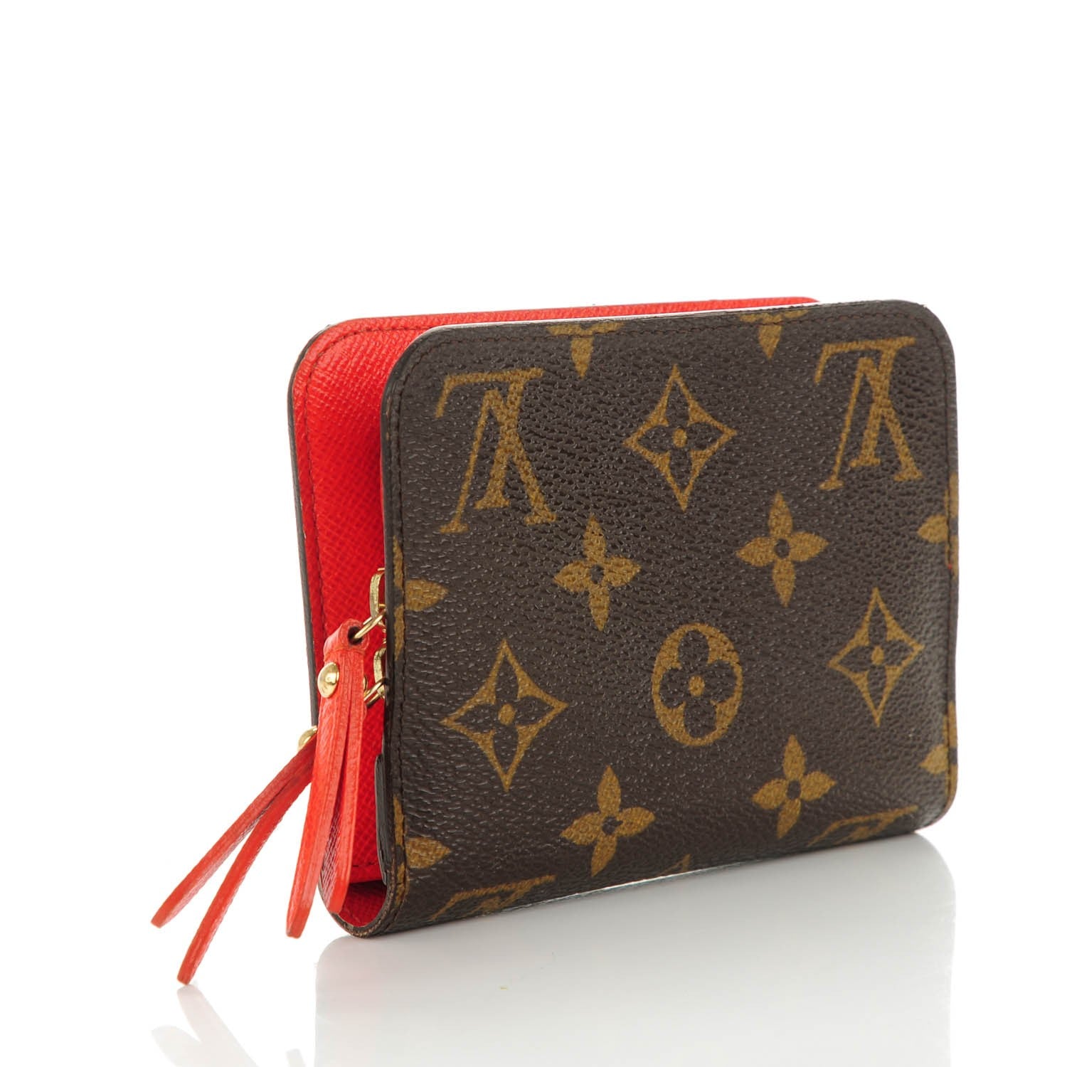 Louis Vuitton Monogram Insolite Coin Purse Wallet Red 3 of 7