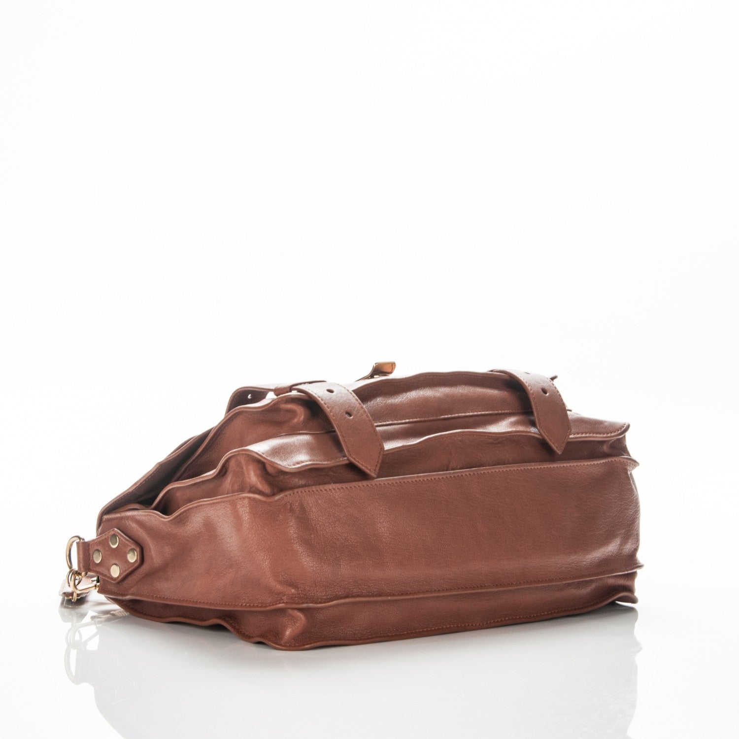 Proenza Schouler Lambskin Medium PS1 Satchel Saddle 4 of 8