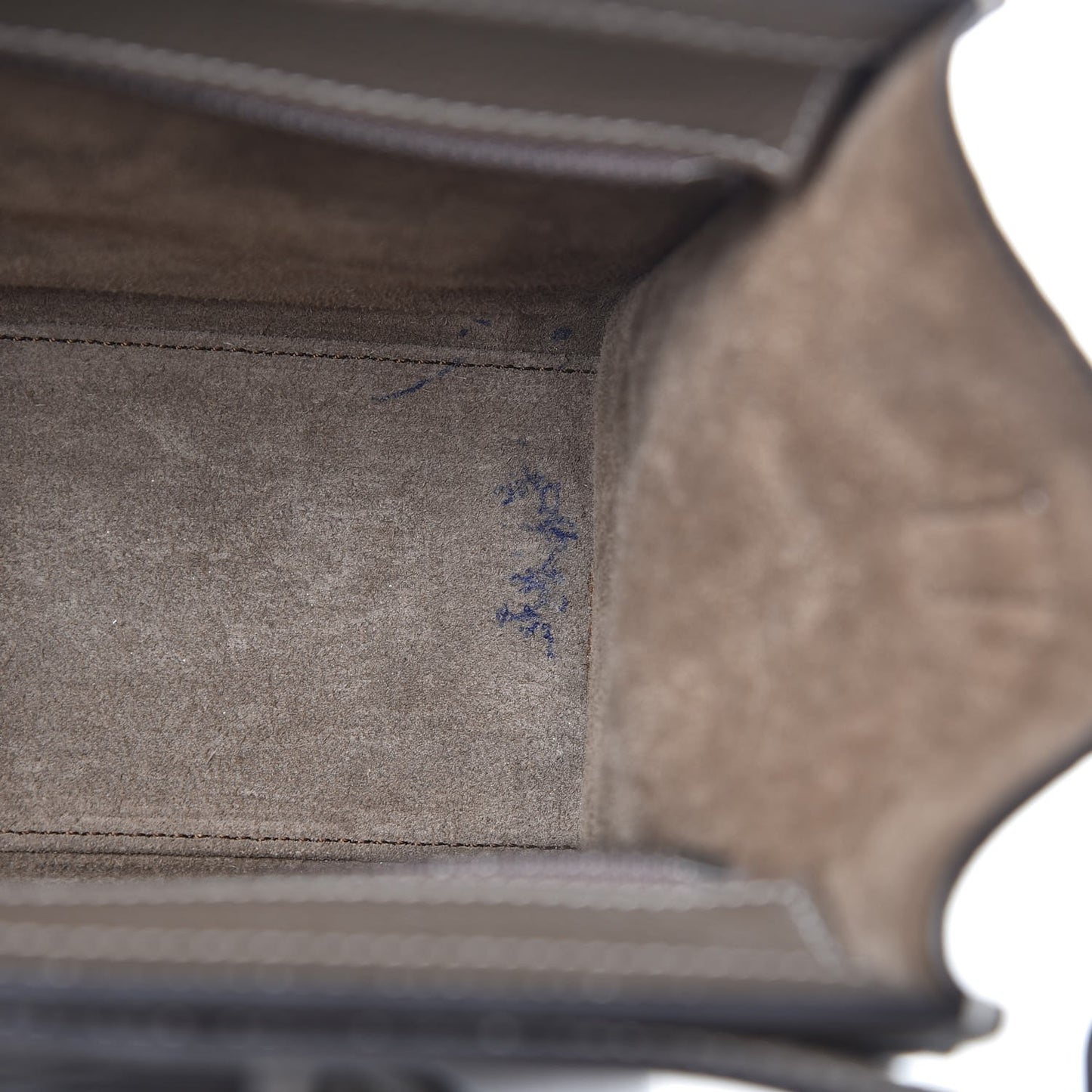 Drummed Calfskin Nano Luggage Souris