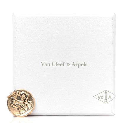 Van Cleef & Arpels 18K Yellow Gold Zodiac Gemini Pendant 4 of 5