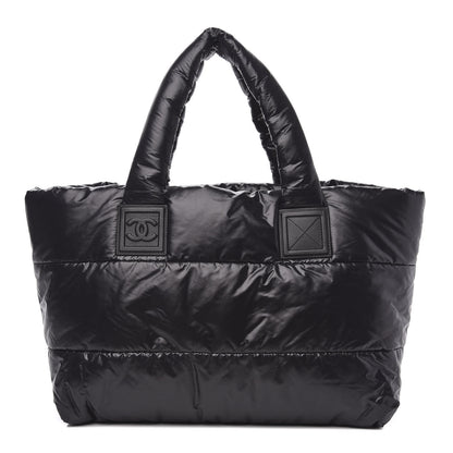 Chanel Nylon Quilted Medium Coco Cocoon Reversible Tote Black 1 of 9