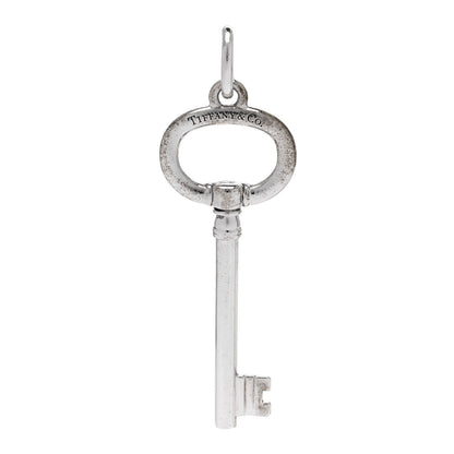 Tiffany Sterling Silver Small Oval Key Pendant 1 of 4