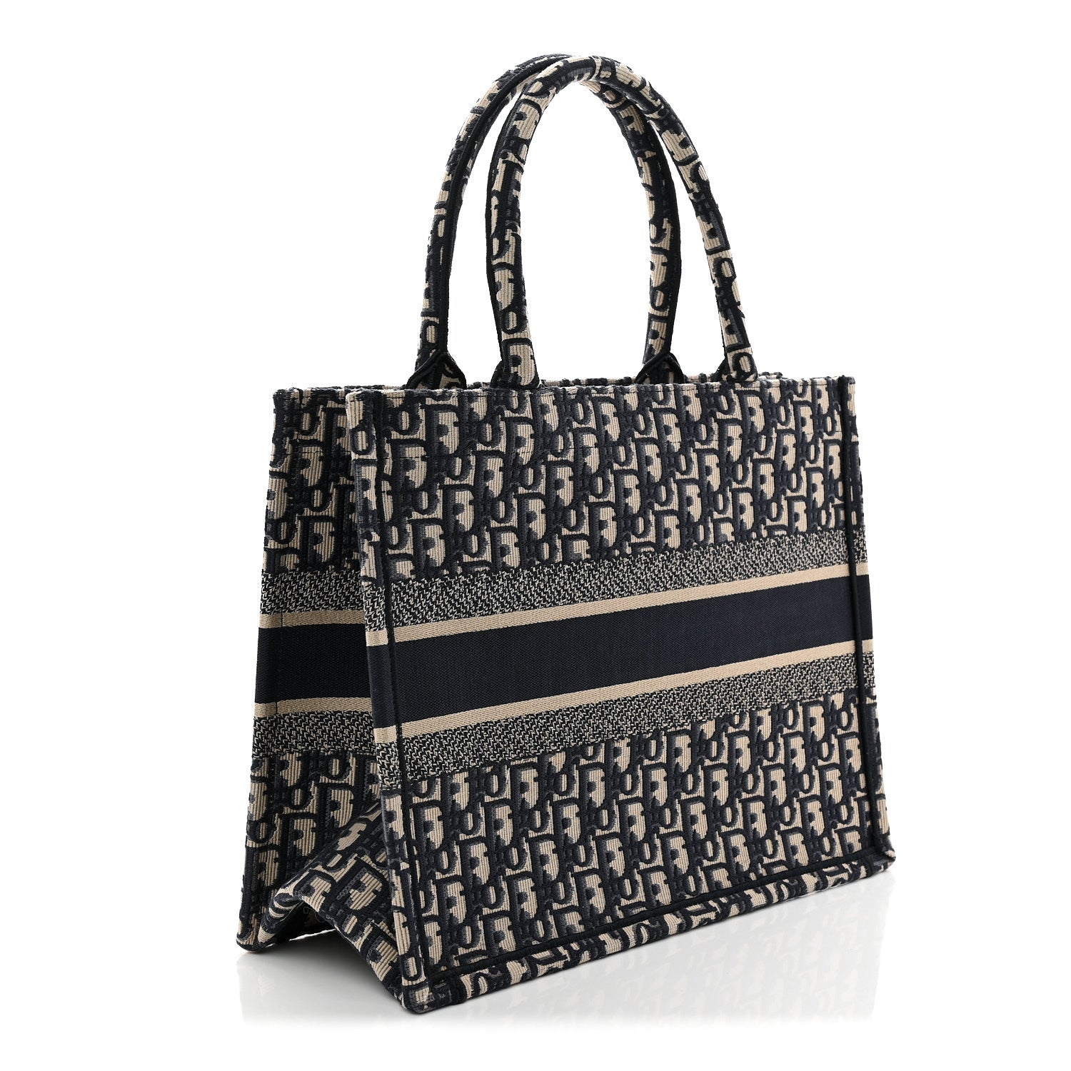 Christian Dior Oblique Medium Book Tote Blue Multicolor 3 of 13