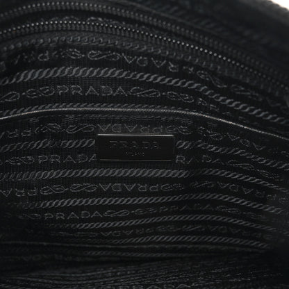Prada Nylon Saffiano Flat Messenger Bag Black 5 of 9