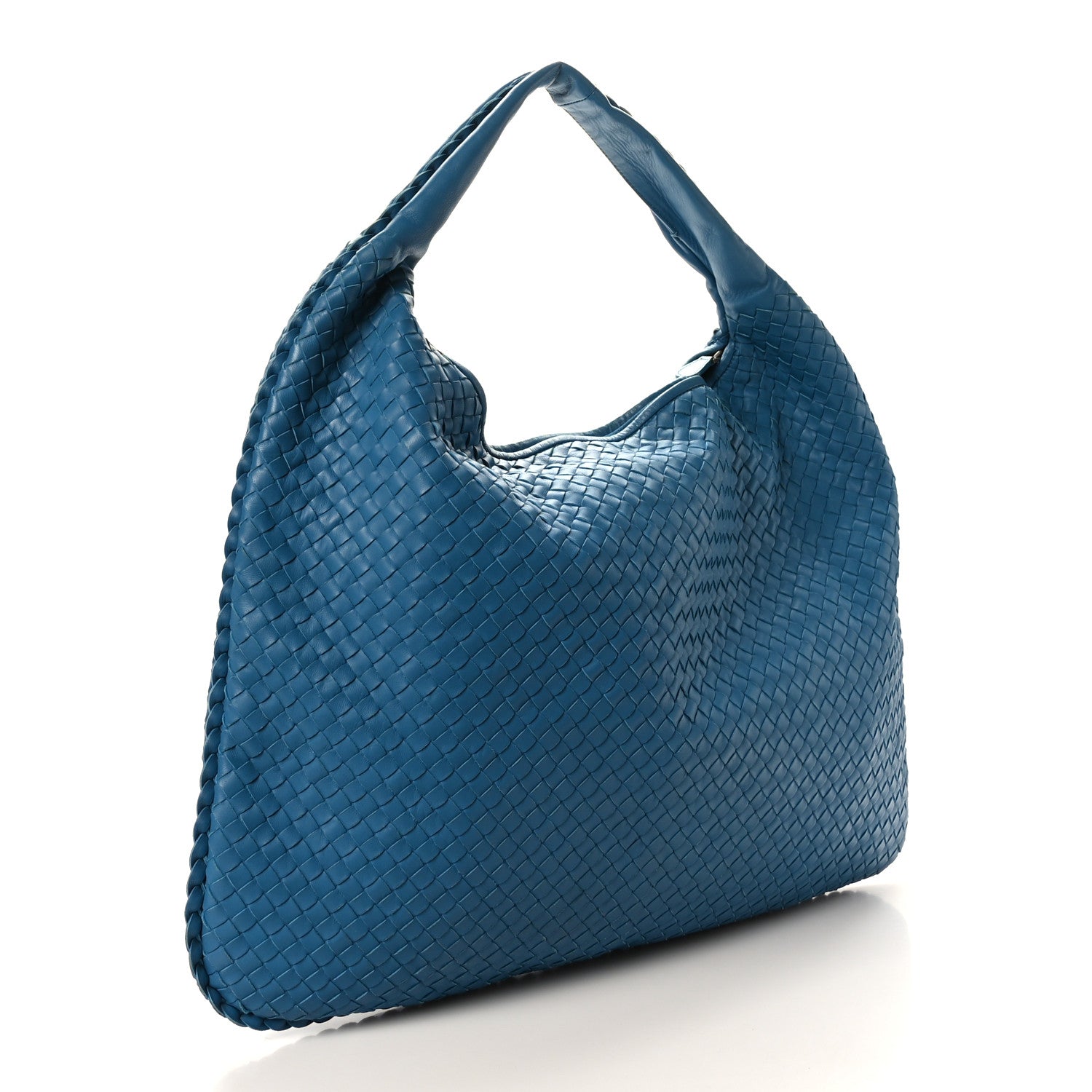 Bottega Veneta Nappa Intrecciato Maxi Veneta Hobo Turquoise 3 of 8