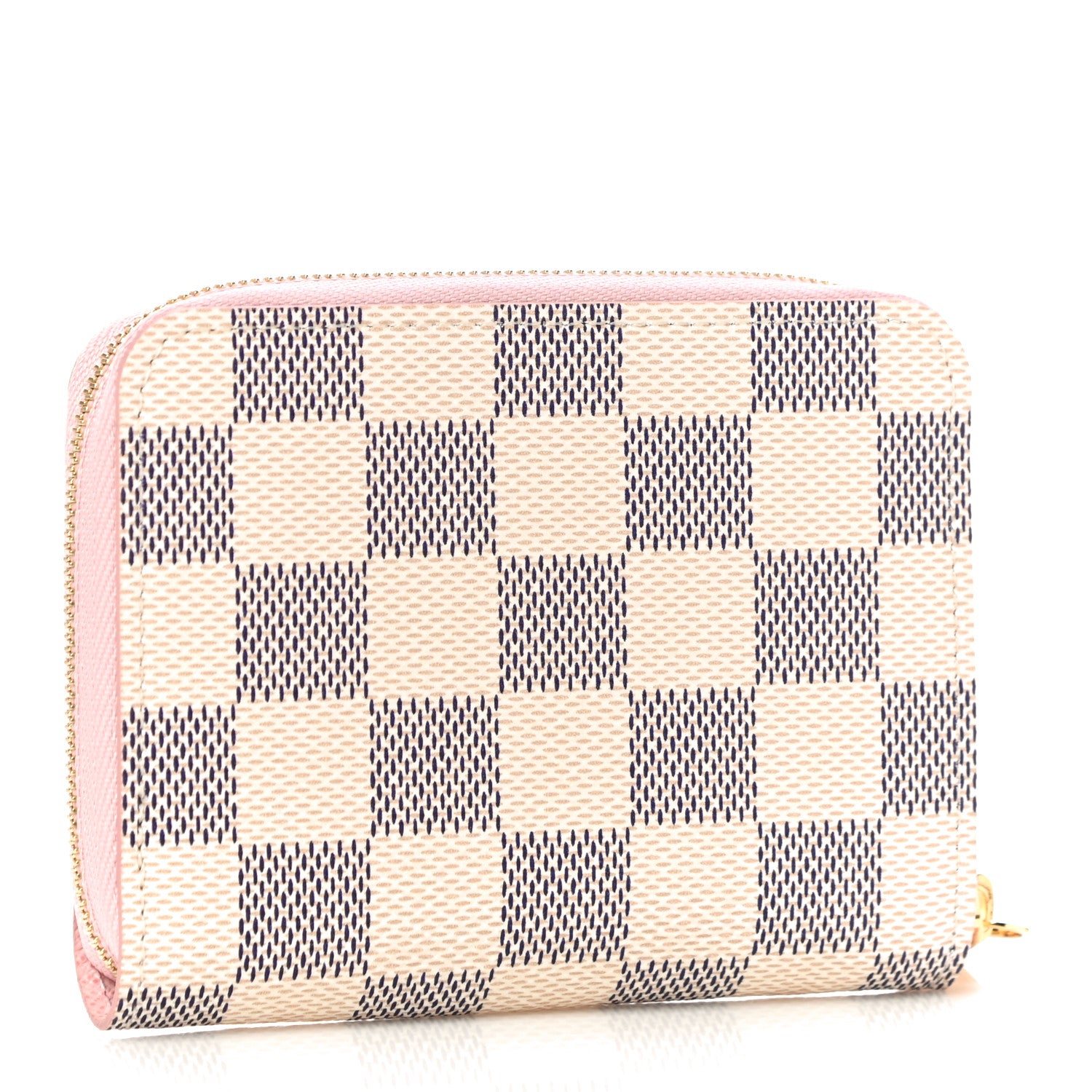 Louis Vuitton Damier Azur Zippy Coin Purse Rose Ballerine 3 of 10