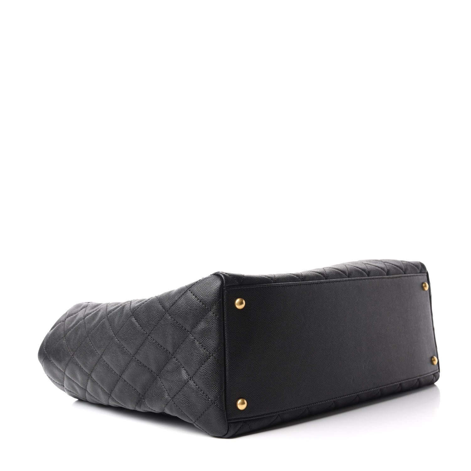Chanel Caviar Quilted Large Coco Handle Shopping Tote Black 4 of 11