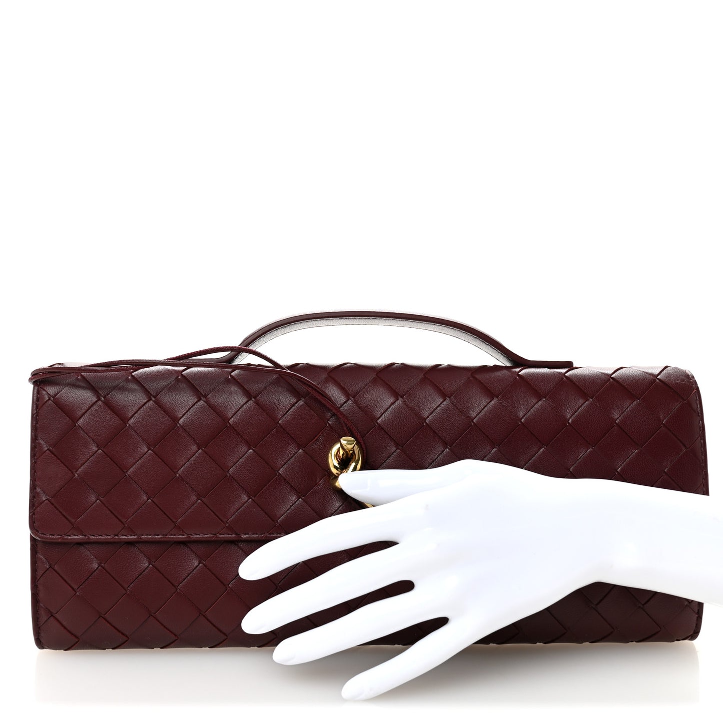 Nappa Intrecciato Long Andiamo Top Handle Clutch Barolo