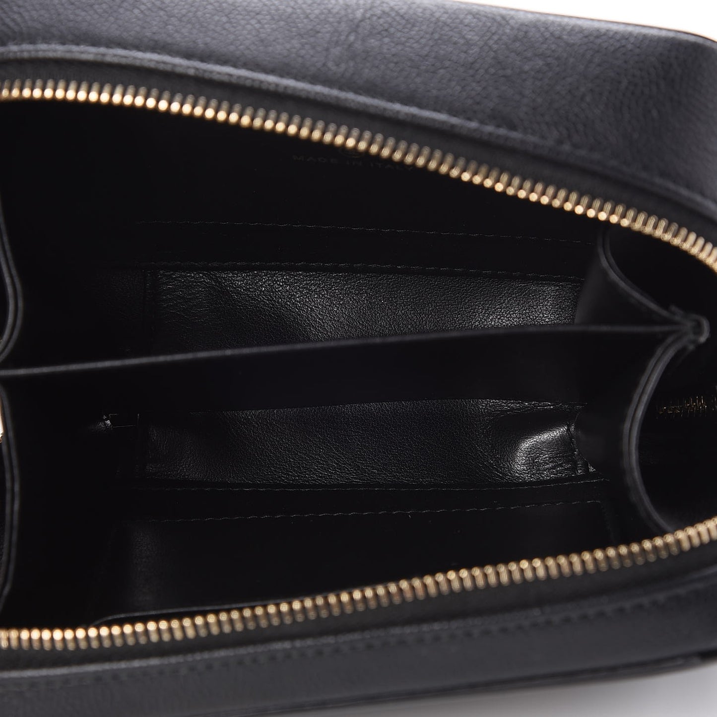 Caviar Quilted CC Filigree Vanity Clutch With Chain Black