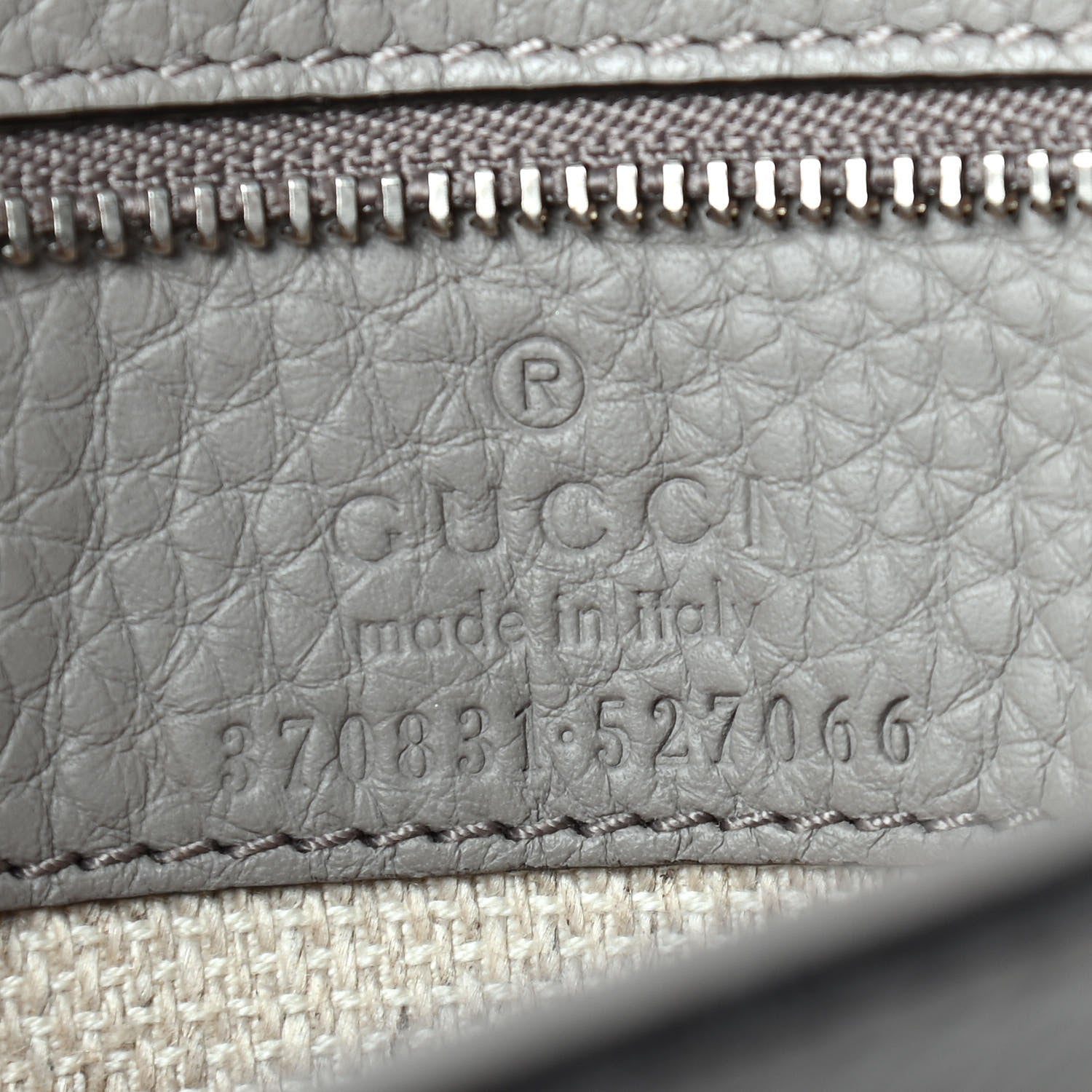 Gucci Cellarius Calfskin Small Bamboo Daily Top Handle Bag Storm Grey 7 of 9