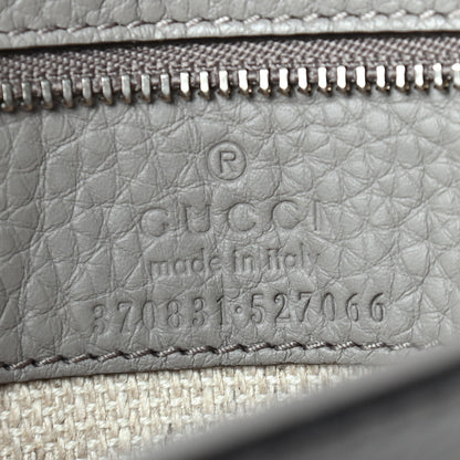 Gucci Cellarius Calfskin Small Bamboo Daily Top Handle Bag Storm Grey 7 of 9