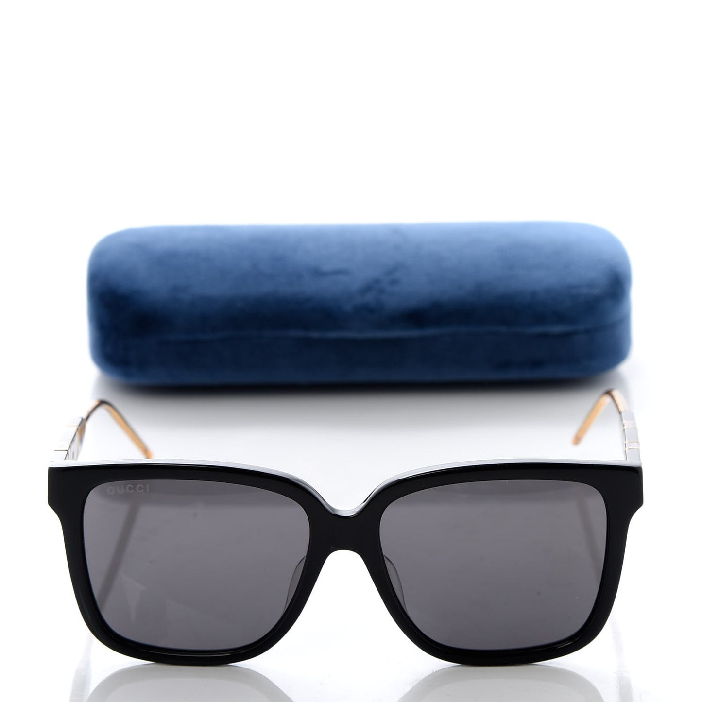 Acetate Square Sunglasses GG0599SA Black Tortoiseshell Pearlescent