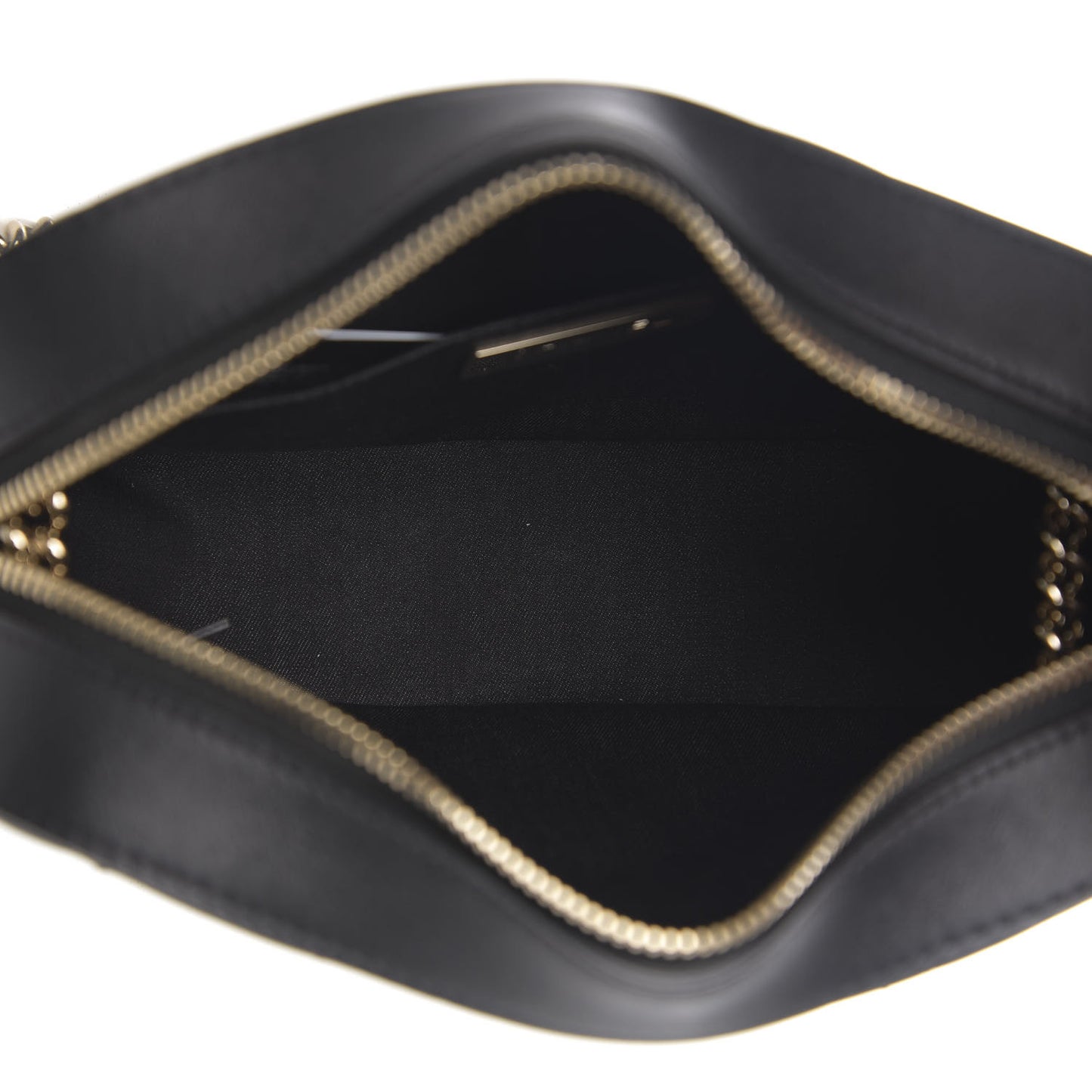 Calfskin Stitched Button Up Camera Case Black