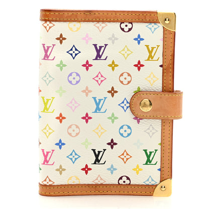 Louis Vuitton Monogram Multicolor Small Ring Agenda Cover White 1 of 7