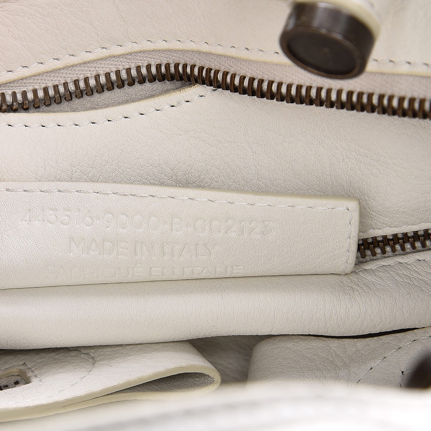 Balenciaga Veau Soyeux Perforated Blackout Hardware S City White 8 of 16