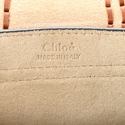 Chloe Calfskin Braided Mini Hudson Shoulder Bag Caramel 6 of 10
