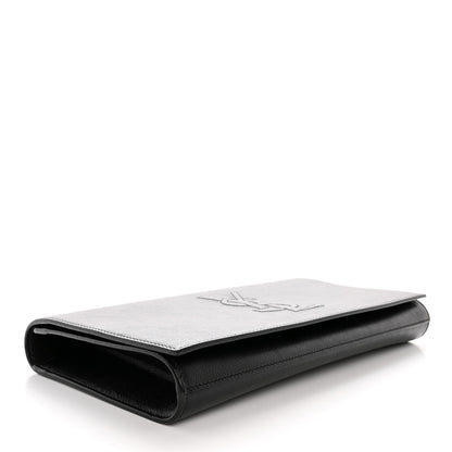 Saint Laurent Calfskin Monogram Large Belle De Jour Clutch Black 4 of 7